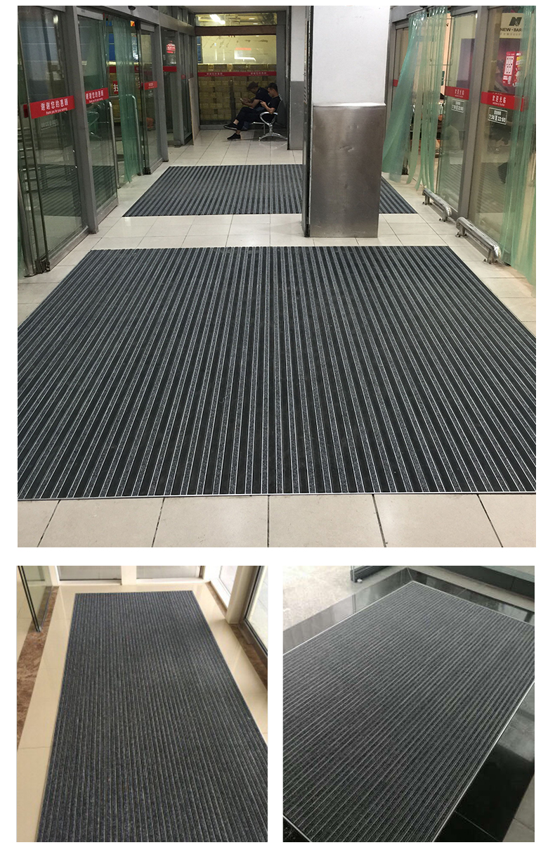 Hợp kim nhôm non-slip tầng mat loại bỏ bụi thảm nhúng cạo mat trung tâm mua sắm bụi khách sạn cửa mat custom made