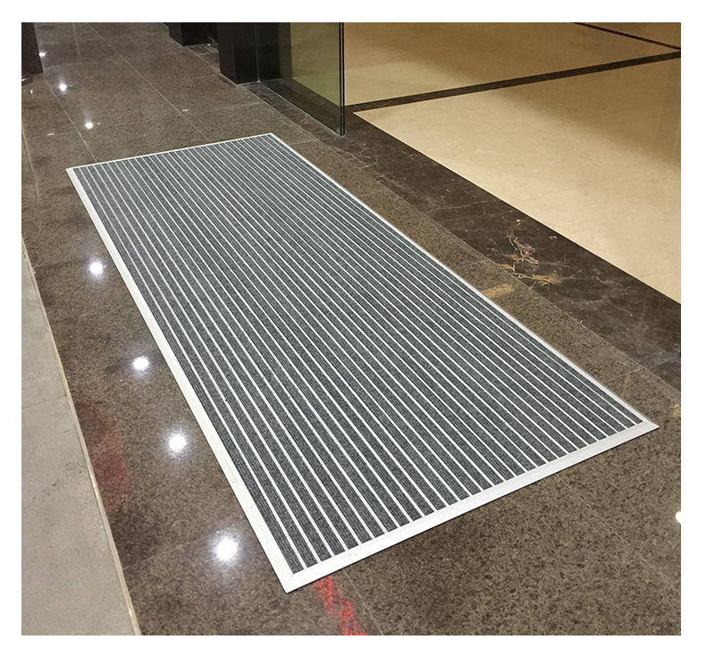 Hợp kim nhôm non-slip tầng mat loại bỏ bụi thảm nhúng cạo mat trung tâm mua sắm bụi khách sạn cửa mat custom made