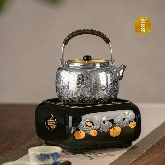 Xuanmingtang ໄຕ້ຫວັນ Yingge Shaojinguamanyuan ໄຟຟ້າ ceramic ເຕົາຊາໃນຄົວເຮືອນ silent ຊາ brewing ທາດເຫຼັກ kettle ເງິນ kettle