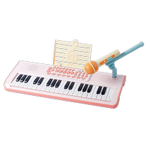 Childrens electronic keyboard for boys and girls multi-functional toy with microphone for early childhood education beginners small piano enlightenment introduction