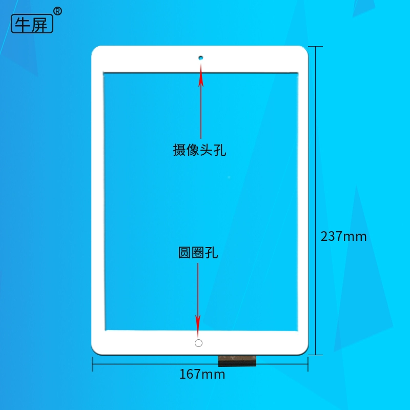 Màn hình Niu áp dụng máy tính bảng Onda V919 3G air V919 Air CH phiên bản vàng đen màn hình cảm ứng ngoài màn hình chữ viết tay màn hình điện dung - Phụ kiện máy tính bảng ốp ipad air 4