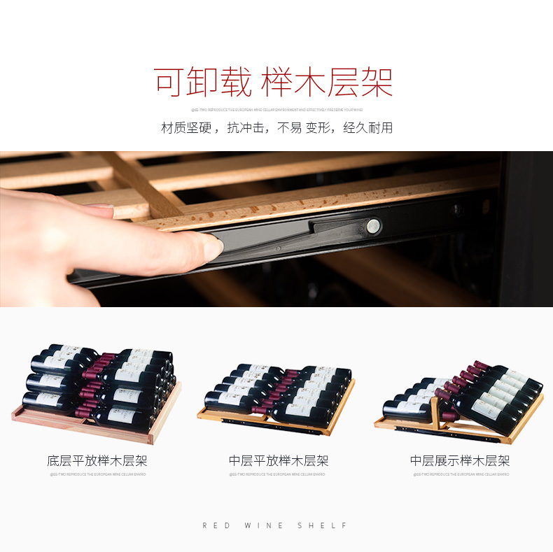 tủ ướp rượu vang mini Ling Yue LY-600AJP tủ rượu mở cửa Tủ rượu đôi cửa thương mại kệ để rượu vang