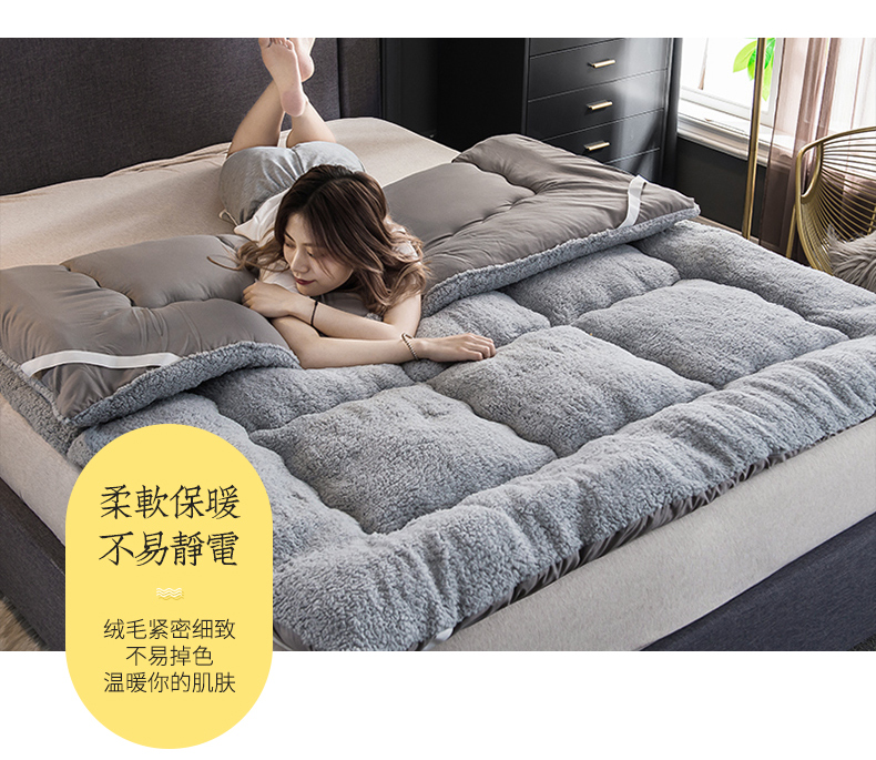 Nệm da cừu ở Nam Cực đệm đơn sinh viên ký túc xá có thể gập lại chăn gia đình - Nệm nệm cao su nemgiakho