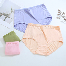 Large size underpants Woman Modale ladies High waist Mama pure cotton loose middle aged middle aged triangle pants head fat mm