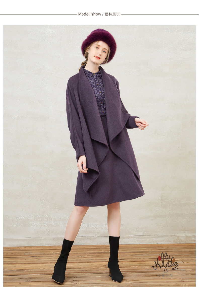 2018 mùa đông mới áo len lông cừu áo khoác dài áo khoác nữ quần áo KH4A09 - Trung bình và dài Coat áo parka nữ