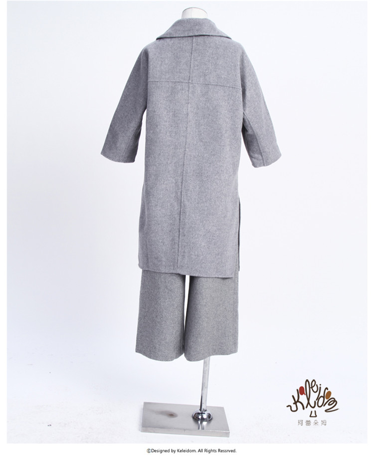 2018 mùa đông mới áo khoác mỏng mỏng trung dài áo khoác len nữ KU4H27 - Trung bình và dài Coat ao khoac nu