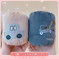 【2 двойная установка】 Легкие кофейные автомобили+темно -серые экскаваторы