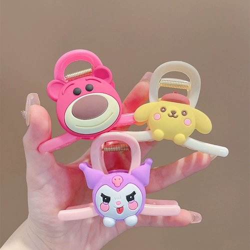 Детская заколка-крабик, безвредная заколка для волос, акула, коллекция 2023, не повреждает волосы