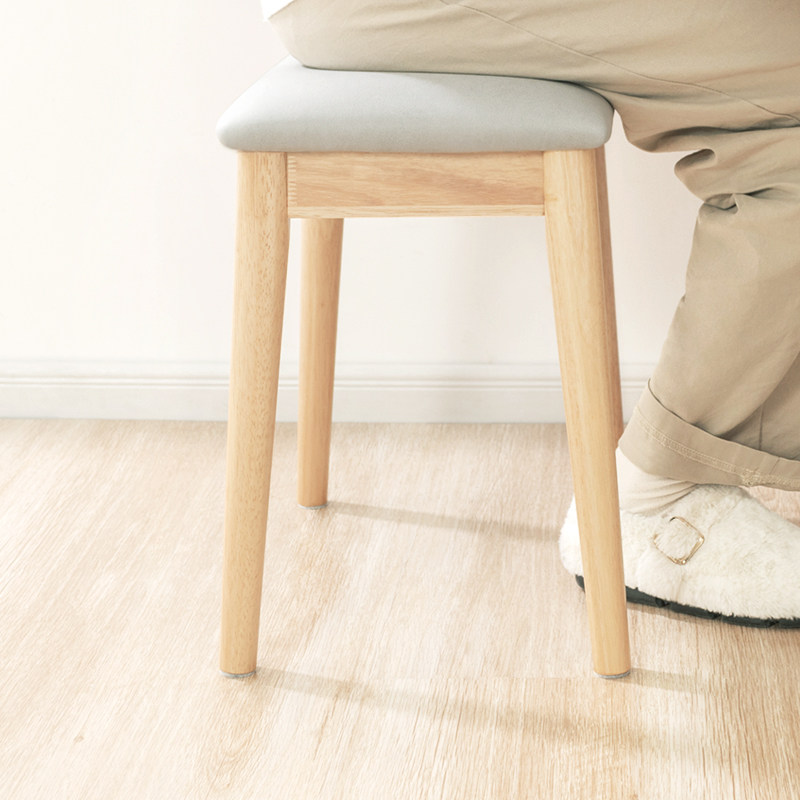 All solid wood dressing stool modern minimalist soft package makeup stool home study stool Nordic bedroom net red square stool