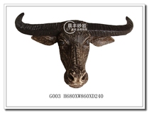 Sandstone relief FRP imitation copper mural three-dimensional sculpture Garden outdoor decoration pendant Minotaur pendant G003