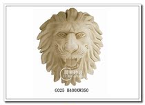 Sandstone relief glass fiber reinforced plastic imitation copper mural three-dimensional sculpture garden outdoor decoration round lion head pendant G025