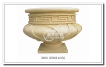 Sandstone relief FRP imitation copper mural three-dimensional sculpture garden outdoor decorative flower bowl sandstone flower pot H032