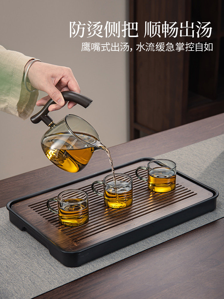Glass Automatic Tea Set 2026 New Model High-End Household Lazy Person's Magic Tool Magnetic Tea Brewing Pot and Cup for Tea Ceremony