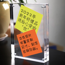 Acrylic Crystal photo frame table transparent creative A5 wash photo plus customized A4 magnetic 6 inch 7 inch 8 inch 10 inch