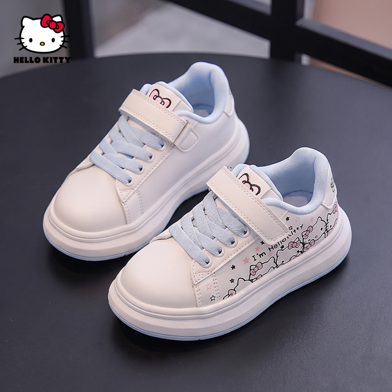Hellokitty Girls' Sports Shoes Spring and Autumn 2026 New Breathable Shoes Low-Top Leather Casual Kidsren's Sneakers Hellokitty Girls' Sports Shoes Spring and Autumn 2026 New Breathable Shoes Low-Top Leather Casual Kidsren's Sneakers