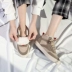 Giày vải cao cổ nữ 2018 mới mùa thu đông và giày thể thao phiên bản Hàn Quốc của giày sinh viên hoang dã sang trọng cộng với giày nữ nhung giầy bánh mì nữ Plimsolls