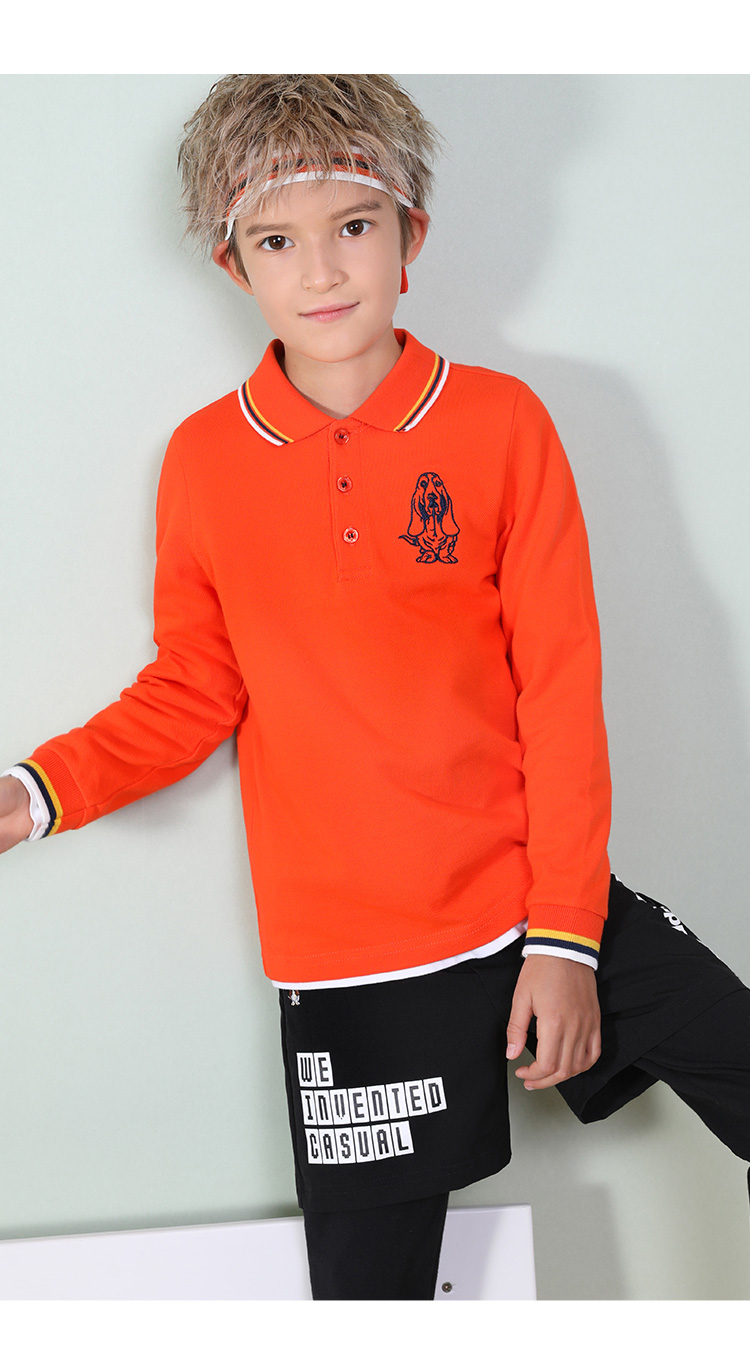 Hush Pupgie Children Áo thun cho bé trai Áo sơ mi nam Big Boy 2018 Thu mới Áo sơ mi dài tay cho bé shop trẻ em