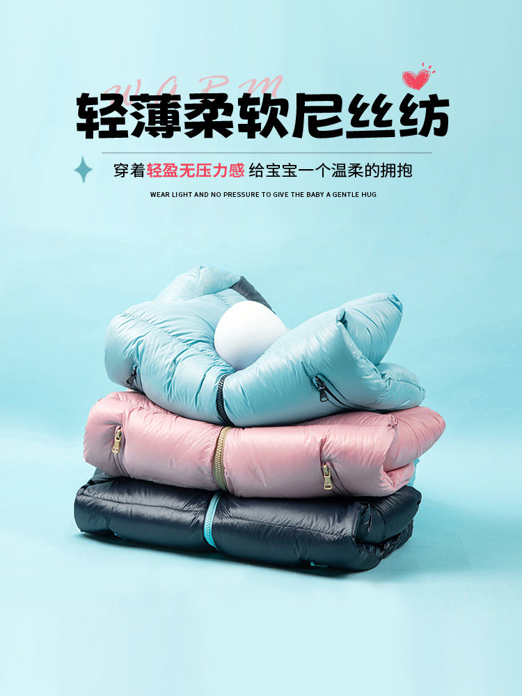 Hush Puppies 暇步士 22年冬季新款 仙护盾抗菌 儿童连帽羽绒服外套 329包邮（￥609-280）男、女童105~170码多色可选