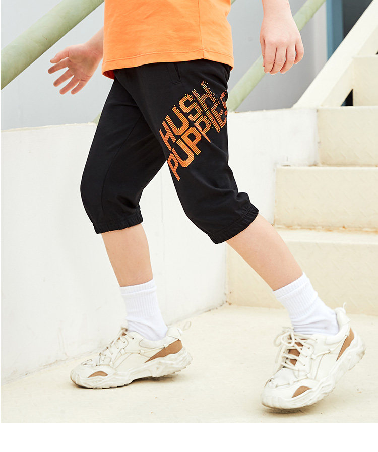 Hush Puppies 暇步士 2020年夏季新款 纯棉 中大女童宽松运动七分裤 天猫优惠券折后¥68包邮(¥148-80)105~170码4色可选 男童同价