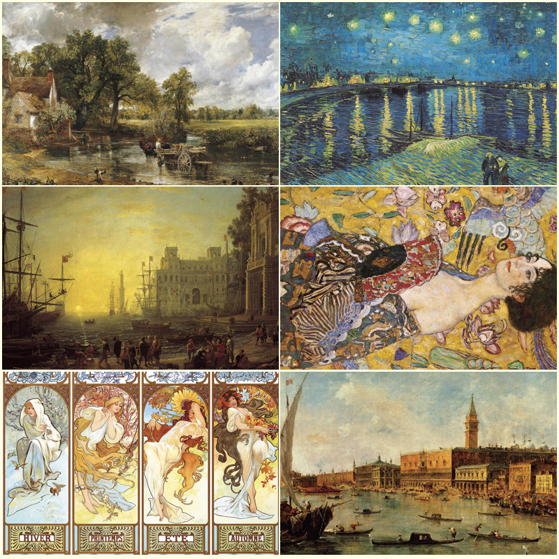 Adult Adult Jigsaw Puzzle 2000 3000 Pieces Toy Fort Thickened Famous Painting Adult Decompression Deviner Puzzle Toys