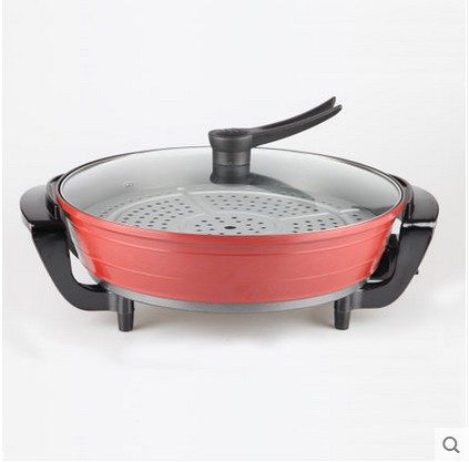 Starry extra-large non-stick fried cooking electric frying pan multifunctional multipurpose electric hot pot electric hot pot barbecue integrated pot