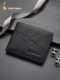 暇步士钱包男2025新款牛皮男士真皮皮夹时尚短款钱夹礼盒男士礼物