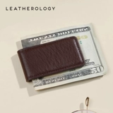 Leatherology Orlage натуральная кожа зажим для денег офисный магнитный зажим простой держатель для карт маленький кошелек мини-кошелек для монет