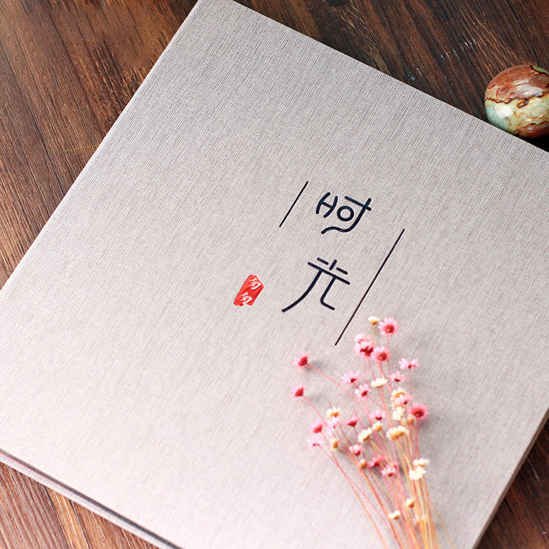 Leather 6 inch 800 large capacity interstitial photo album album album family couple baby growth commemorative album album