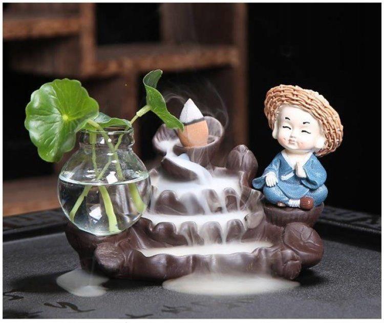 Diane jade - like stone zen ceramics is creative in the furnace violet arenaceous antique incense buner furnace Taoist fragrant indoor home back etc