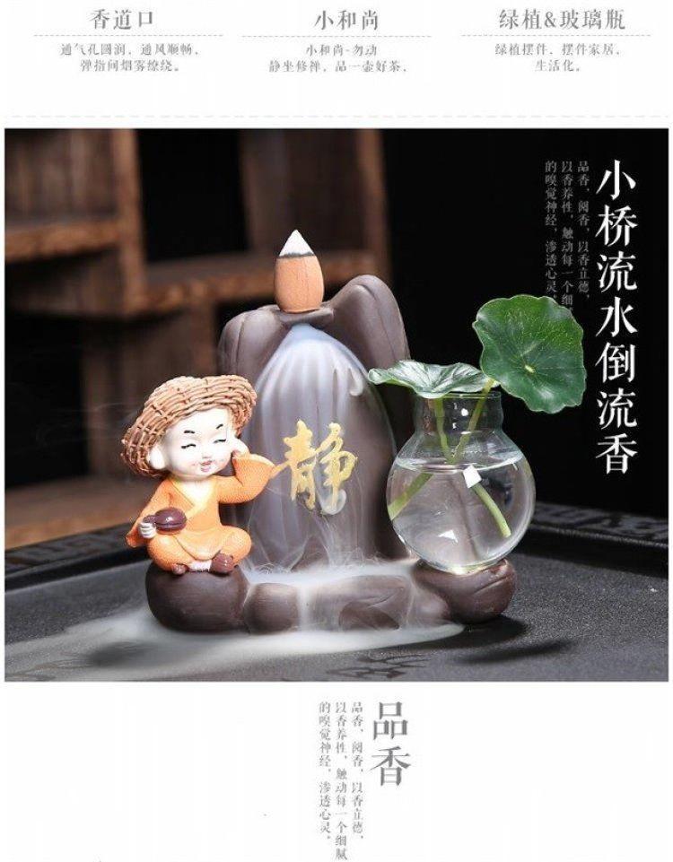 Diane jade - like stone zen ceramics is creative in the furnace violet arenaceous antique incense buner furnace Taoist fragrant indoor home back etc