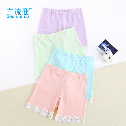 儿童内裤女纯棉平角裤防走光学生安全裤中大女