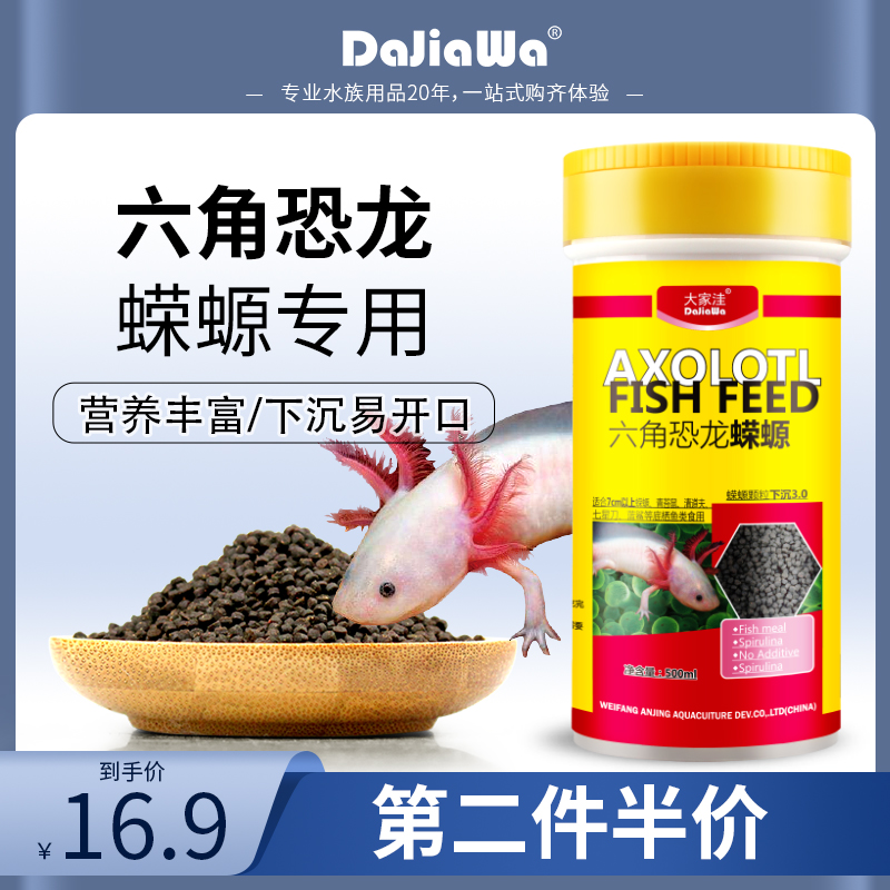 Everyone Depression Salamander Hexagon Dinosaur Fish Feed Hexagonal Longva Va Oriental Fish Food Pet Bottom Shelter Special