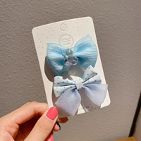 С бантиком, синий, с медвежатами