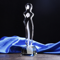 Trophy custom crystal trophy making medals custom creative style dance competition award prize trophy lettering