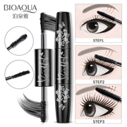 Boquanya mascara hai đầu dài dày không thấm nước sử dụng hai lần uốn mã hóa hai đầu dài không làm nhòe không trang điểm - Kem Mascara / Revitalash