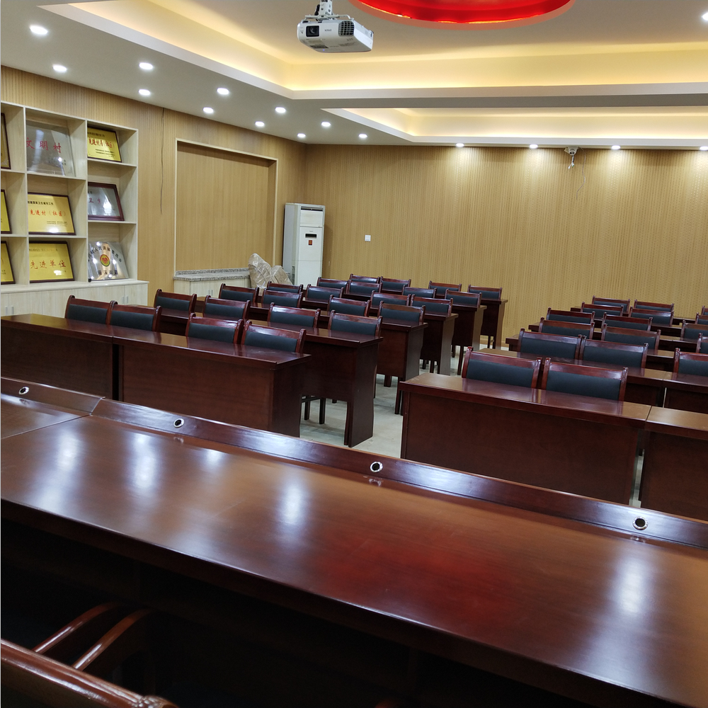 Large and small conference table and chair combination 1 2 meters double strip party member conference room training podium long table