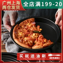 Non-stick pizza tray set 6 8 9 10 inch oven utensils household baking tools pizza mold novice