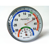 Household thermohygrometer large round thermometer hygrometer wall hanging cold and heat meter pointer with arrow accuracy