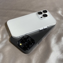 Transparent black built-in lens film suitable for Apple 15ProMax mobile phone case iPhone14 anti-fall protective cover 13promax simple style 12pm high-end couple all-inclusive soft case