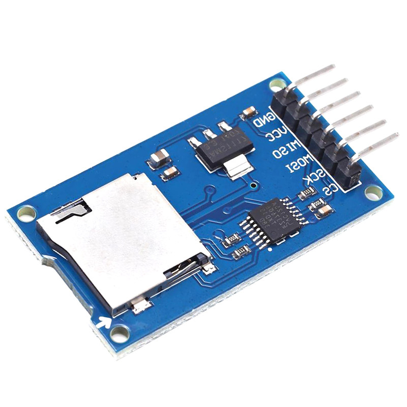 Micro SD卡模块 TF卡读写卡器 Mini SD卡转接板模块 SPI接口转换