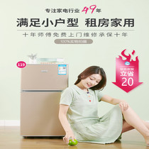  Rental small refrigerator Small household small refrigerator two-person dormitory rental room single energy-saving mini freezer