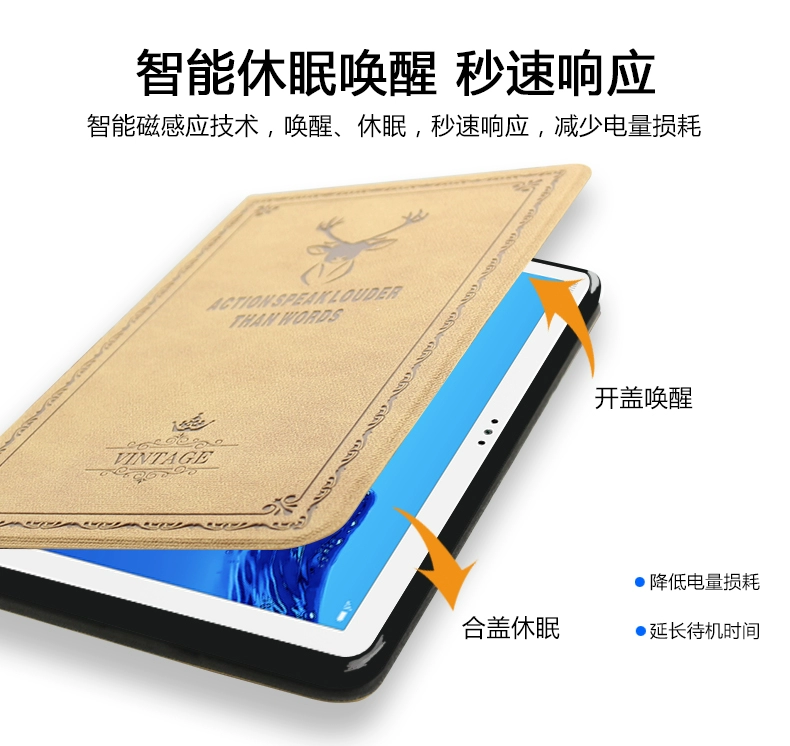 Huawei M5 Youth Edition Cover 8 "Vỏ da JDN2-W09 / AL00 10.1" BAH2-W09 / AL10 Máy tính bảng Ốp lưng bảo vệ vỏ mềm bằng silicon mềm - Phụ kiện máy tính bảng