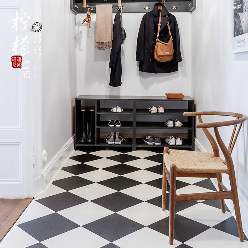 Black and white gray tile kitchen tile tile 300300 toilet bathroom toilet with skid floor tile