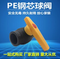 PE steel core ball valve 4 points 6 points 1 inch PE hot melt valve switch 20 25 25 40 40 50 63 75 90110