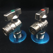 Copper Thickness Large Flow Triangle Valve Universal Toilet Water Heater Cold And Hot Water Tap Ball Core Full Open 4 Divided To 6 Minute Ball Valve