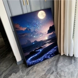 Звездное небо Приморский Алмазная картина 2025 Новая Алмазная наклейка для спальни Вышивка крестом Красивый пейзаж Алмазная картина, полная бриллиантов Ручная работа