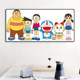 Doraemon diamond painting 2024 new cartoon animation cross stitch bedroom children's room embroidery diamond full of diamonds handmade