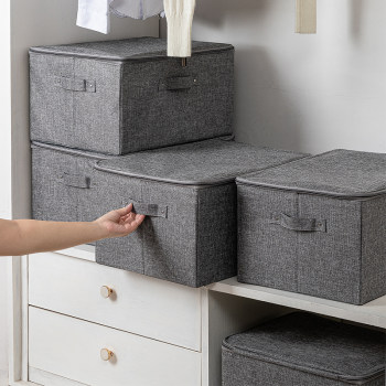 Quilt storage box fabric clothing storage box sorting box clothes quilt storage box wardrobe household box large size