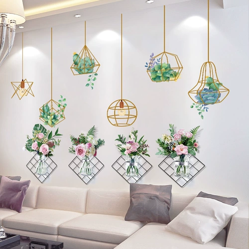 Трехмерные наклейки на стену, бумага для рисования для гостиной, диван для кровати, декор, в 3d формате, генерирование электричества