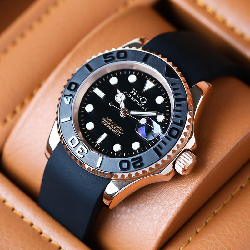Yacht-Master Series Men's Fully Automatic Mechanical Watch, Fashionable Business Watch, Luminous Waterproof Calendar Watch for Men
